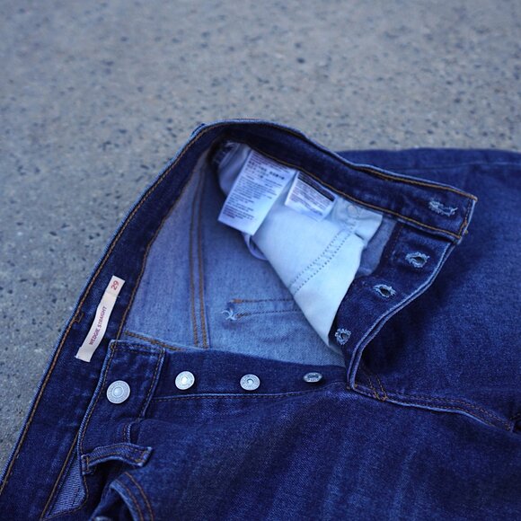 Levi's Wedgie Straight Jeans W29 L28 High Rise Button Fly Best Selling Fit - Picture 10 of 12